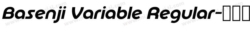 Basenji Variable Regular字体转换